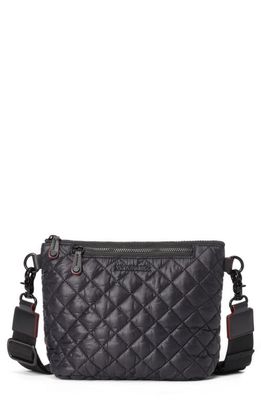 MZ Wallace Scout Quilted Nylon Crossbody Bag in Black
