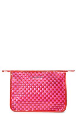 MZ Wallace Woven Nylon Clutch in Candy Lacquer
