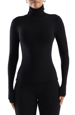 N BY NAKED WARDROBE The NW Turtleneck Top in Black
