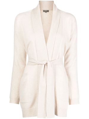 N.Peal belted cashmere cardigan - Neutrals