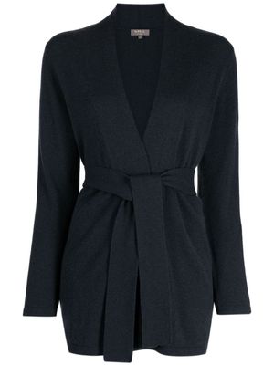N.Peal belted-waist cashmere cardigan - Grey
