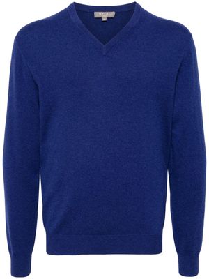 N.Peal Burlington V-neck jumper - Blue