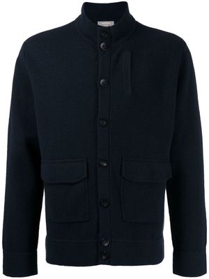 N.Peal button-down wool-cashmere jacket - Blue