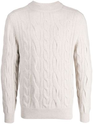 N.Peal cable-knit cashmere jumper - Neutrals