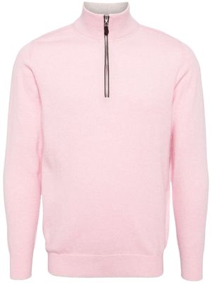 N.Peal Carnaby half-zip cardigan - Pink