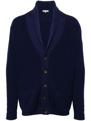 N.Peal Cash fine-ribbed cardigan - Blue