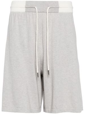N.Peal drawstring track shorts - Grey