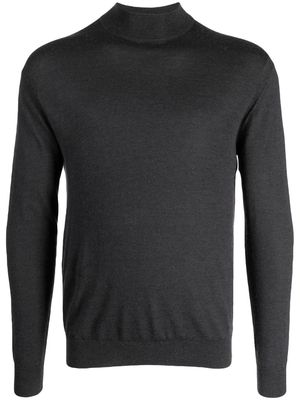 N.Peal Fine Gauge mock-neck knit jumper - Grey
