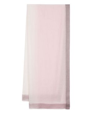 N.Peal fine-knit cashmere scarf - Pink