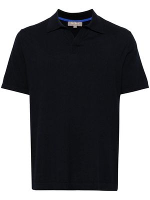 N.Peal fine-knit polo shirt - Black