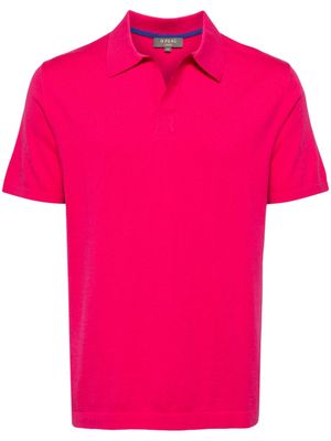 N.Peal fine-knit polo shirt - Pink