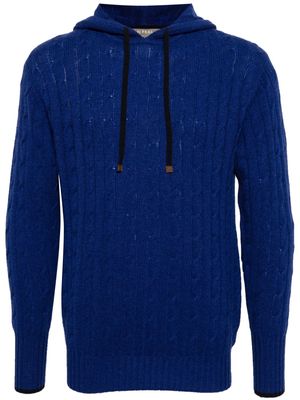 N.Peal Fitzrovia organic cashmere hoodie - Blue