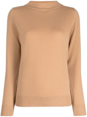 N.Peal funnel-neck cashmere jumper - Brown