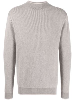 N.Peal funnel-neck organic-cashmere jumper - Grey