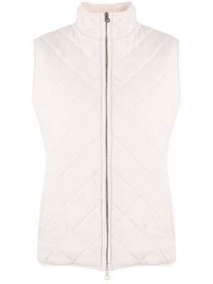 N.Peal high-neck quilted gilet - Grey