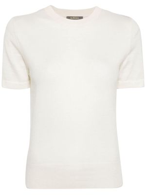 N.Peal Isla cashmere knitted T-shirt - Neutrals