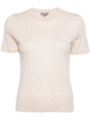 N.Peal Isla cashmere T-shirt - Neutrals