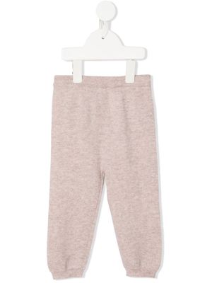 N.PEAL KIDS Bear Pocket cashmere leggings - Brown