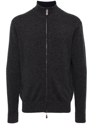 N.Peal Knightsbridge zip-front cashmere jumper - Grey