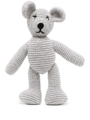 N.Peal knitted-cashmere soft bear - Grey