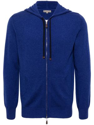 N.Peal Ladbroke zip-up hoodie - Blue