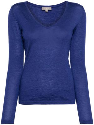 N.Peal long-sleeve cashmere T-shirt - Blue