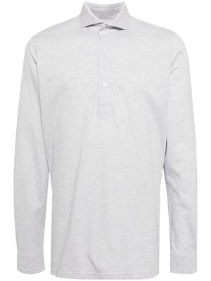 N.Peal Marseille long-sleeve polo shirt - Grey