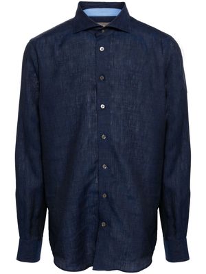 N.Peal Megeve linen shirt - Blue