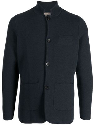 N.Peal Milano buttoned-up cashmere cardigan - Blue