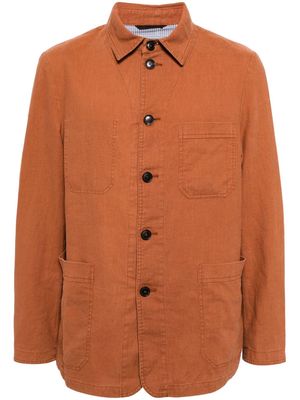 N.Peal Minori linen shirt jacket - Orange