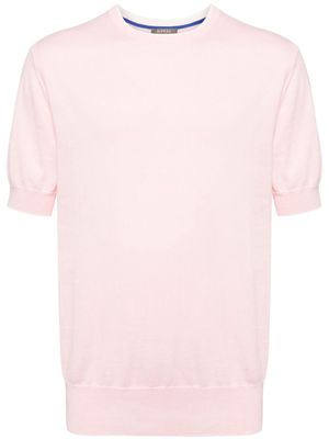 N.Peal Newquay fine-knit T-shirt - Pink