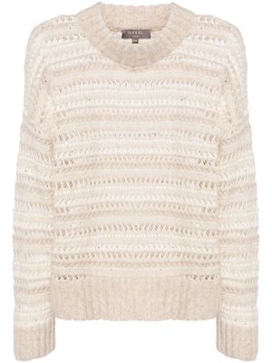 N.Peal open-knit jumper - Neutrals