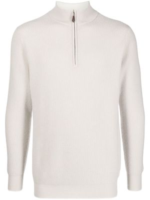 N.Peal organic-cashmere jumper - Grey