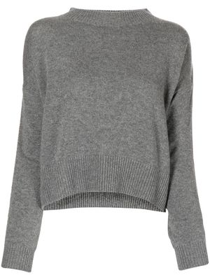 N.Peal organic-cashmere knit jumper - Grey
