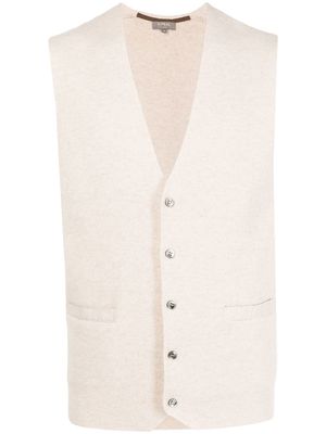 N.Peal organic-cashmere waistcoat - Brown