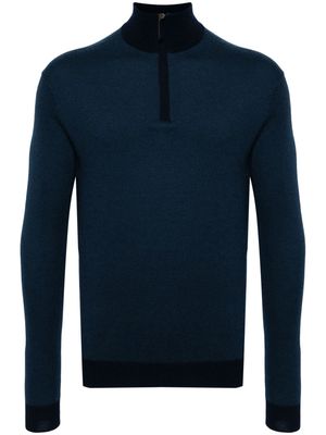 N.Peal Regent Birdseye FG jumper - Blue