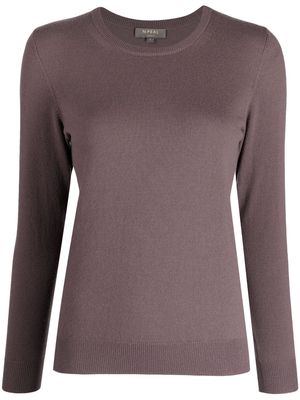 N.Peal ribbed-knit cashmere jumper - Purple