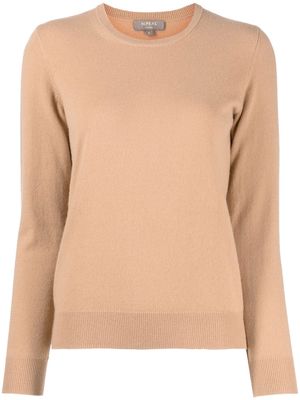 N.Peal ribbed-knit long-sleeved sweater - Brown