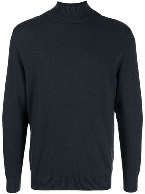 N.Peal roll-neck organic-cashmere jumper - Blue