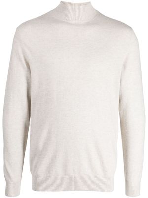 N.Peal roll-neck organic-cashmere jumper - Grey