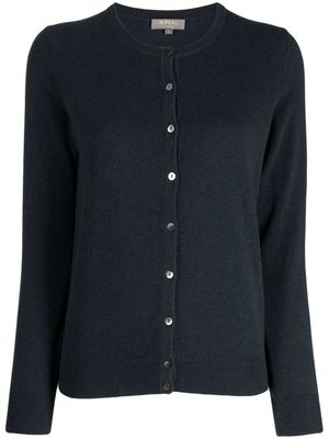 N.Peal round-neck cashmere cardigan - Blue