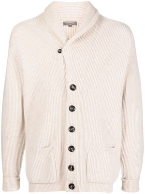 N.Peal shawl-neck cashmere cardigan - Brown
