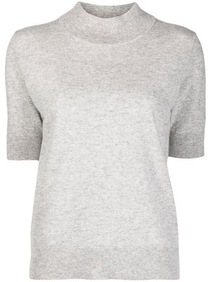 N.Peal short-sleeve cashmere top - Grey
