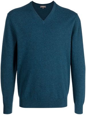 N.Peal The Burlington V-neck cashmere jumper - Blue