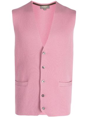 N.Peal The Chelsea Milano knit vest - Pink