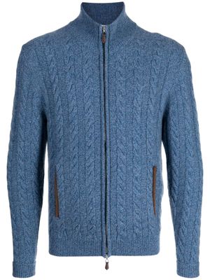N.Peal The Richmond cashmere cardigan - Blue
