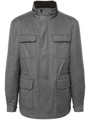 N.Peal Traveller wool jacket - Grey