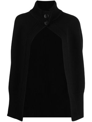 Nackiyé Roxalena high-neck cape jacket - Black