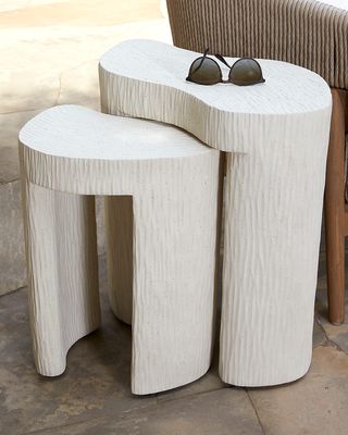 Nadia Outdoor Side Tables, Set of 2