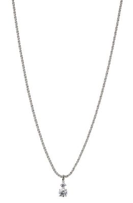 Nadri Brunch Twisted Rope Chain Necklace in Rhodium